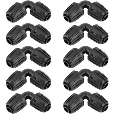 MOXIE 10 Pièces Adaptateur Coude D'Irrigation Goutte À Goutte, Tuyau D'Arrosage Coude Connecteur Universel Coude Joint De Accessoires D'Irrigation Agricole - Publicité MOXIE 10 Pièces Adaptateur Coude D'Irrigation Goutte À Goutte, Tuyau D'Arrosage Coude Connecteur Universel Coude Joint De Accessoires D'Irrigation Agricole - Publicité