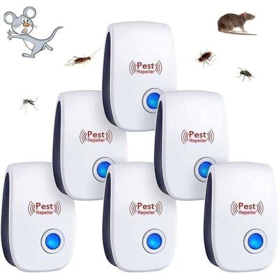 OEM 6pcs Répulsif À Ultrason Antiparasitaire, Xu, Intérieur, Appareil Anti Moustique/souris/cafards/rongeurs/fourmis/araignées/insectes --crezuo - Publicité OEM 6pcs Répulsif À Ultrason Antiparasitaire, Xu, Intérieur, Appareil Anti Moustique/souris/cafards/rongeurs/fourmis/araignées/insectes --crezuo - Publicité