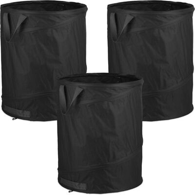 NO BRAND Ensemble De 3 Sacs De Jardin Pliables - Autoportants Et Imperméables - Sacs De Récolte Résistants Aux Uv Avec 3 Poignées - Pour Le Jardinage, Les Feuilles Et Les Mauvaises Herbes - Publicité NO BRAND Ensemble De 3 Sacs De Jardin Pliables - Autoportants Et Imperméables - Sacs De Récolte Résistants Aux Uv Avec 3 Poignées - Pour Le Jardinage, Les Feuilles Et Les Mauvaises Herbes - Publicité
