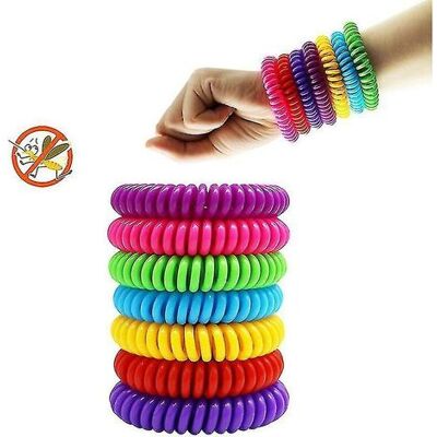 MEMKEY 10 Pack Mosquito Repellent Bracelet Deet-free Natural Anti Bug Wristbands For Adults & Kids - Publicité MEMKEY 10 Pack Mosquito Repellent Bracelet Deet-free Natural Anti Bug Wristbands For Adults & Kids - Publicité