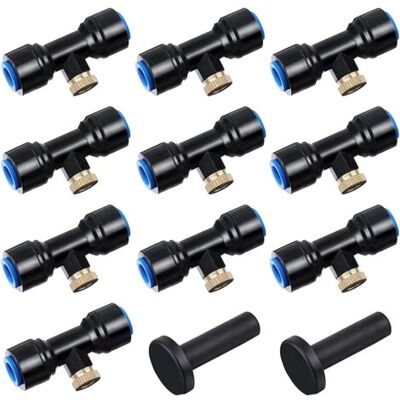 KOMIRO Système D'Irrigation Système De Brumisateur Extérieur,avec 10 Buses Pour Jardin Terrasse Patio Bricolage, 10pcs ,buse De Pulvérisation En Laiton Pour Jardin - Publicité KOMIRO Système D'Irrigation Système De Brumisateur Extérieur,avec 10 Buses Pour Jardin Terrasse Patio Bricolage, 10pcs ,buse De Pulvérisation En Laiton Pour Jardin - Publicité