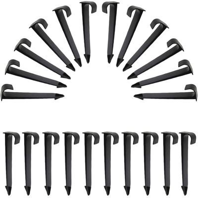 Melissa Lot De 50 Fixations Pour Tuyau D'Arrosage Noir - Publicité Melissa Lot De 50 Fixations Pour Tuyau D'Arrosage Noir - Publicité