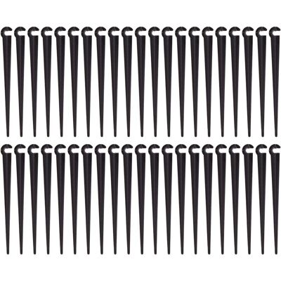 AHLSEN Bravix Piquets De Support De Tuyau D'Irrigation Support Piquet De Tube Irrigation Goutte À Goutte Plastique Outil De Jardinage,paquet De 100 - Publicité AHLSEN Bravix Piquets De Support De Tuyau D'Irrigation Support Piquet De Tube Irrigation Goutte À Goutte Plastique Outil De Jardinage,paquet De 100 - Publicité