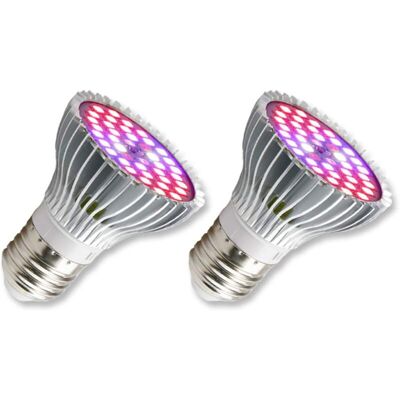 PELTOR Ampoule Horticole E27 Led Pour Plantes, 30w E27 Avec 40led Lampe Plante À Spectre Complet, Ac 85-265v, Lampe The Croissance Et Fleurs Intérieur Pour Jardin/culture Hydroponique/aquarium, Lot De 2 [cla - Publicité PELTOR Ampoule Horticole E27 Led Pour Plantes, 30w E27 Avec 40led Lampe Plante À Spectre Complet, Ac 85-265v, Lampe The Croissance Et Fleurs Intérieur Pour Jardin/culture Hydroponique/aquarium, Lot De 2 [cla - Publicité