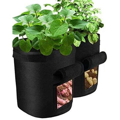BRINSEA Sacs De Culture De Pommes De Terre 2 Pièces, Sacs De Culture De Pommes De Terre En Tissu Durable Avec Rabat Et Poignée - Jardinage De Légumes D'Intérieur-ensoleillé - Publicité BRINSEA Sacs De Culture De Pommes De Terre 2 Pièces, Sacs De Culture De Pommes De Terre En Tissu Durable Avec Rabat Et Poignée - Jardinage De Légumes D'Intérieur-ensoleillé - Publicité