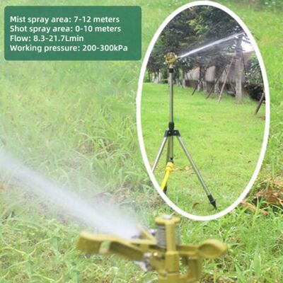 ABYSSE Bras Oscillant En Alliage De Zinc, Irrigation De Jardin, Verdissement De La Pelouse, Buse 360, Ensemble De Trépied Rétractable, Type De Trépied D'Arrosage - Publicité ABYSSE Bras Oscillant En Alliage De Zinc, Irrigation De Jardin, Verdissement De La Pelouse, Buse 360, Ensemble De Trépied Rétractable, Type De Trépied D'Arrosage - Publicité