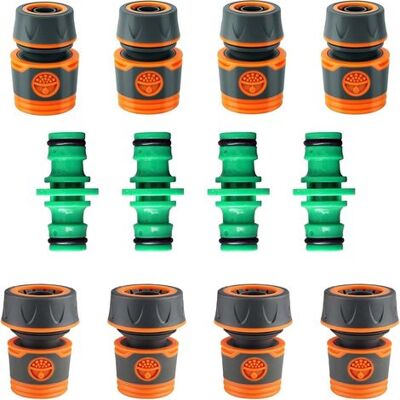 GRASSLIN 12 Connecteur Tuyau Arrosage, Raccord Rapide 19mm, 25mm Plastique Abs, Pour Jardin, Lavage Voiture - Publicité GRASSLIN 12 Connecteur Tuyau Arrosage, Raccord Rapide 19mm, 25mm Plastique Abs, Pour Jardin, Lavage Voiture - Publicité