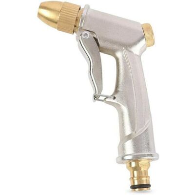 PELTOR Pistolet D'Arrosage À Haute Pression Pour Eau De Jardin Avec Buse En Laiton, Parfait Pour Laver/arroser Les Pelouses Et Les Jardins/trottoirs - Pistolet Pulvérisateur De Jardin Court - Publicité PELTOR Pistolet D'Arrosage À Haute Pression Pour Eau De Jardin Avec Buse En Laiton, Parfait Pour Laver/arroser Les Pelouses Et Les Jardins/trottoirs - Pistolet Pulvérisateur De Jardin Court - Publicité