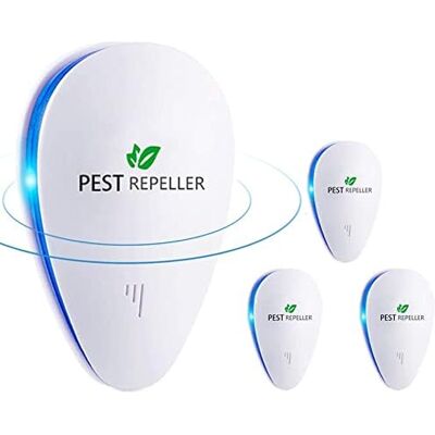 RYTTGOP Ultrason Anti Moustique, 4 Pack Répulsif Anti-rongeurs Insectes, Ultrasonique Contre Les Nuisibles & Moustique Insectes,fourmis,rats - 100% Inoffensif - Publicité RYTTGOP Ultrason Anti Moustique, 4 Pack Répulsif Anti-rongeurs Insectes, Ultrasonique Contre Les Nuisibles & Moustique Insectes,fourmis,rats - 100% Inoffensif - Publicité