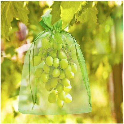 JSSEVN Lot De 100 Sacs De Protection Contre Les Raisins, Pour Pots De Jardin, Sacs De Jardin En Filet, Litchi, Sac À Cerises, Sacs De Culture (17 X 23 Cm) - Publicité JSSEVN Lot De 100 Sacs De Protection Contre Les Raisins, Pour Pots De Jardin, Sacs De Jardin En Filet, Litchi, Sac À Cerises, Sacs De Culture (17 X 23 Cm) - Publicité