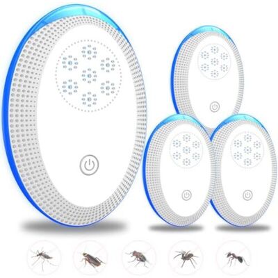 Scotch Répulsif À Ultrasons Contre Les Nuisibles, Pièges À Souris Électroniques Anti-insectes, Lot De 4 Pour Une Utilisation En Intérieur, Protection Efficace Contre Les Rats, Les Araignées, Les Moustiques E - Publicité Scotch Répulsif À Ultrasons Contre Les Nuisibles, Pièges À Souris Électroniques Anti-insectes, Lot De 4 Pour Une Utilisation En Intérieur, Protection Efficace Contre Les Rats, Les Araignées, Les Moustiques E - Publicité