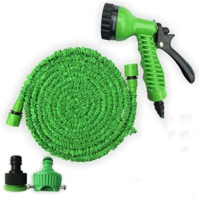 ABYSSE C2615a Hose Basic - Tuyau Extensible À Pression D'Eau, Vert, 15 Mètres - Publicité ABYSSE C2615a Hose Basic - Tuyau Extensible À Pression D'Eau, Vert, 15 Mètres - Publicité