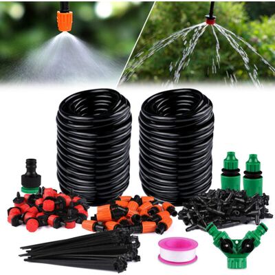 MOXIE Sjlerst Kit Tuyau Arrosage Automatique,système D'Irrigation Jardin,145 Pcs Kit D'Irrigation Goutte, Kit D'Irrigation Goutte À Goutte Système D'Irrigation Pour Jardin Plantes Serre Pelouse - Publicité MOXIE Sjlerst Kit Tuyau Arrosage Automatique,système D'Irrigation Jardin,145 Pcs Kit D'Irrigation Goutte, Kit D'Irrigation Goutte À Goutte Système D'Irrigation Pour Jardin Plantes Serre Pelouse - Publicité
