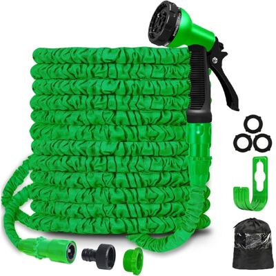 Vision Tuyau D'Arrosage Extensible De 50 Pieds Avec 8 Fonctions Et Pistolet Pulvérisateur, Tuyau D'Arrosage Extensible Léger Avec Raccords De 3/4" Et 1/2" Pour L'Arrosage Du Jardin. Publicité Vision Tuyau D'Arrosage Extensible De 50 Pieds Avec 8 Fonctions Et Pistolet Pulvérisateur, Tuyau D'Arrosage Extensible Léger Avec Raccords De 3/4" Et 1/2" Pour L'Arrosage Du Jardin. Publicité