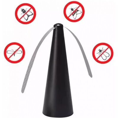 STAKMANN Aiperq Ventilateur Anti-mouche, Répulsif À Pales Extérieur & Intérieur Pour Eloigner Les Mouches De La Table, Répellante Moustique Fan(noir) - Publicité STAKMANN Aiperq Ventilateur Anti-mouche, Répulsif À Pales Extérieur & Intérieur Pour Eloigner Les Mouches De La Table, Répellante Moustique Fan(noir) - Publicité