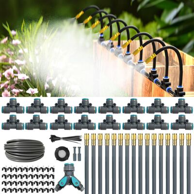 OEM Système D'Irrigation Jardin, Kit D'Irrigation Buse Réglable, Kit Arrosage Automatique, 30m Tuyau Micro Irrigation Goutte À Goutte Et De Brumisation Pour Pelouse Serre Plantes Potager (30 Mètres) - Publicité OEM Système D'Irrigation Jardin, Kit D'Irrigation Buse Réglable, Kit Arrosage Automatique, 30m Tuyau Micro Irrigation Goutte À Goutte Et De Brumisation Pour Pelouse Serre Plantes Potager (30 Mètres) - Publicité