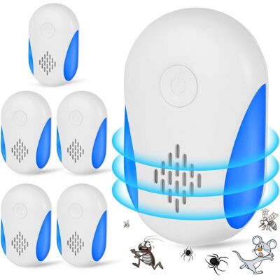FOGSHIELD Lot De 6 Répulsif À Ultrason Antiparasitair, Intérieur Répulsif Anti Moustique Ultrason, Repulsif Souris, Ultrason Souris Et Rats Pour Les,rongeurs,moustique,araignée,cafard,mouch - Publicité FOGSHIELD Lot De 6 Répulsif À Ultrason Antiparasitair, Intérieur Répulsif Anti Moustique Ultrason, Repulsif Souris, Ultrason Souris Et Rats Pour Les,rongeurs,moustique,araignée,cafard,mouch - Publicité