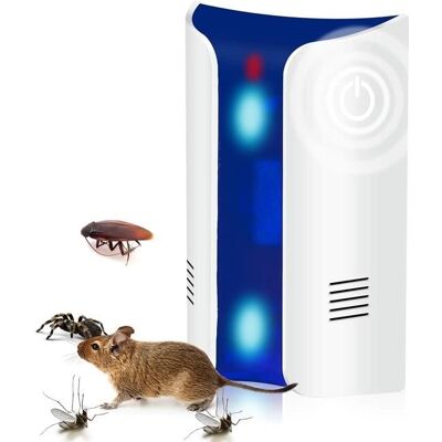Cellfast Répulsif Ultrason Anti Rongeur Insectes, 8w Double Corne 24khz-74khz Fréquence Changer Avec Lumières Effrayantes Répulsif A173 - Publicité Cellfast Répulsif Ultrason Anti Rongeur Insectes, 8w Double Corne 24khz-74khz Fréquence Changer Avec Lumières Effrayantes Répulsif A173 - Publicité