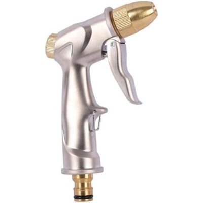 ABYSSE Pistolet De Jardin En Métal, Pistolet À Eau Haute Pression, Pistolet Pulvérisateur Pour Tuyau D'Arrosage Haute Pression - Publicité ABYSSE Pistolet De Jardin En Métal, Pistolet À Eau Haute Pression, Pistolet Pulvérisateur Pour Tuyau D'Arrosage Haute Pression - Publicité
