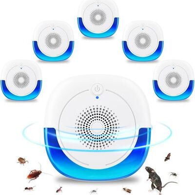 OEM Lot De 6 Répulsifs À Ultrasons Pour Souris, Rats, Araignées, Insectes, Cafards, Moustiques Et Autres Nuisibles - Publicité OEM Lot De 6 Répulsifs À Ultrasons Pour Souris, Rats, Araignées, Insectes, Cafards, Moustiques Et Autres Nuisibles - Publicité
