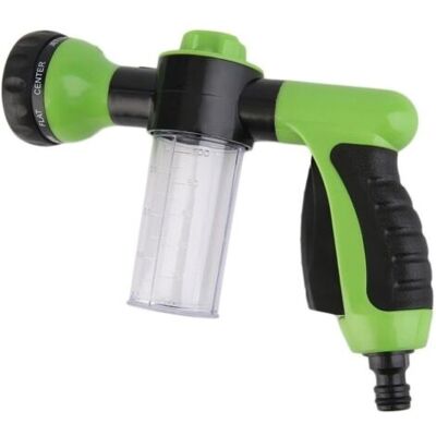 SCORPIO Pistolet D'Arrosage Pour Tuyau Avec Réservoir Pour Savon Ou Engrais - Jet Wash - Accessoire D'Arrosage - 8 Modes D'Arrosage - Pulvérisateur Avec Distributeur - Publicité SCORPIO Pistolet D'Arrosage Pour Tuyau Avec Réservoir Pour Savon Ou Engrais - Jet Wash - Accessoire D'Arrosage - 8 Modes D'Arrosage - Pulvérisateur Avec Distributeur - Publicité
