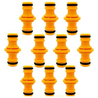 Vision Lot De 10 Connecteurs De Tuyau Doubles Mâles Pour Raccorder Un Tuyau D'Arrosage Et Un Système D'Irrigation. Publicité Vision Lot De 10 Connecteurs De Tuyau Doubles Mâles Pour Raccorder Un Tuyau D'Arrosage Et Un Système D'Irrigation. Publicité