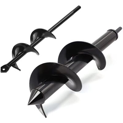 ENLENK Lot De 2 Forets Hélicoïdaux De Jardinage - 8 X 30 Cm Et 4 X 22 Cm - Manuels - Pour Installer Des Plantes, Cultiver, Creuser Des Trous, - Publicité ENLENK Lot De 2 Forets Hélicoïdaux De Jardinage - 8 X 30 Cm Et 4 X 22 Cm - Manuels - Pour Installer Des Plantes, Cultiver, Creuser Des Trous, - Publicité