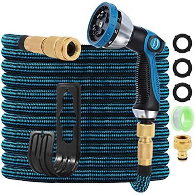 RYTTGOP - Tuyau D'Arrosage Extensible 100ft/30m Avec Buse De Tuyau À 10 Fonctions Extra Résistant 3750d Flexible Avec Accessoires En Aluminium Massif 3/4" Pour L'Extérieur 100 Ft / 30 M - Publicité RYTTGOP - Tuyau D'Arrosage Extensible 100ft/30m Avec Buse De Tuyau À 10 Fonctions Extra Résistant 3750d Flexible Avec Accessoires En Aluminium Massif 3/4" Pour L'Extérieur 100 Ft / 30 M - Publicité