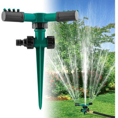 MOXIE Vert Arroseur Circulaire Aspergeur Pelouse, Jardin Pulvérisateur Arrosage Uniforme Arroseur Rotatif À 360 ° Pulvérisateur 3 Bras Système D'Irrigation D'Arrosage Pelouse - Publicité MOXIE Vert Arroseur Circulaire Aspergeur Pelouse, Jardin Pulvérisateur Arrosage Uniforme Arroseur Rotatif À 360 ° Pulvérisateur 3 Bras Système D'Irrigation D'Arrosage Pelouse - Publicité
