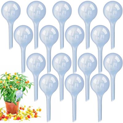 PELTOR Lot De 16 Boules D'Arrosage Automatique En Plastique Pour Plantes D'Intérieur Et D'Extérieur (petites, Bleu-gris) - Publicité PELTOR Lot De 16 Boules D'Arrosage Automatique En Plastique Pour Plantes D'Intérieur Et D'Extérieur (petites, Bleu-gris) - Publicité