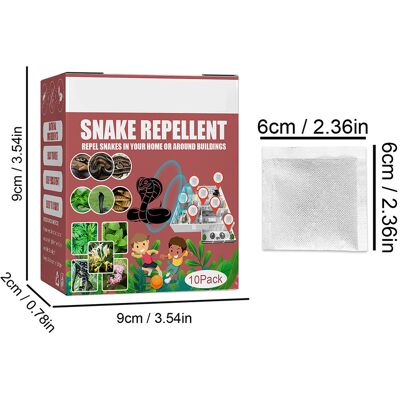 MCKENSA Lot De 10 Répulsifs Anti-serpents Pour Jardin, Pelouse, Camping Et Pêche En Extérieur - Publicité MCKENSA Lot De 10 Répulsifs Anti-serpents Pour Jardin, Pelouse, Camping Et Pêche En Extérieur - Publicité
