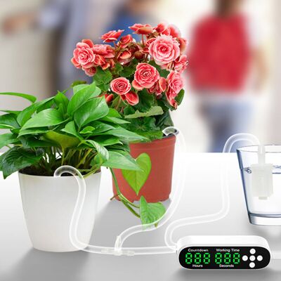 MOXIE Sjlerst Système D'Arrosage De Plantes En Pot, Kit D'Irrigation Goutte À Goutte, Arrosage Automatique Des Plantes Avec Compte À Rebours Et Affichage Led, Alimentation Usb 5v, Système D'Intérieur Progra - Publicité MOXIE Sjlerst Système D'Arrosage De Plantes En Pot, Kit D'Irrigation Goutte À Goutte, Arrosage Automatique Des Plantes Avec Compte À Rebours Et Affichage Led, Alimentation Usb 5v, Système D'Intérieur Progra - Publicité