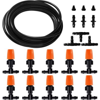 OEM 30 Pièces 4/6 Mm Kit D'Irrigation Goutte, 5m Tuyau D'Irrigation, Systeme Irrigation, Avec Raccords Cannelés Droits, Connecteurs En T, Bouchons D'Extrémité, Pour Jardin, Plantes - Publicité OEM 30 Pièces 4/6 Mm Kit D'Irrigation Goutte, 5m Tuyau D'Irrigation, Systeme Irrigation, Avec Raccords Cannelés Droits, Connecteurs En T, Bouchons D'Extrémité, Pour Jardin, Plantes - Publicité