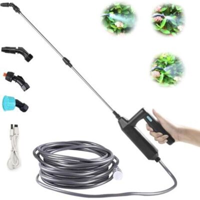 URSUS Pulvérisateur D'Eau Électrique Pour Plantes Avec Tige Télescopique De 60 À 110 Cm Et 3 Buses De Brumisation, Pulvérisateur À Piles - Tuyau De 3 M - Publicité URSUS Pulvérisateur D'Eau Électrique Pour Plantes Avec Tige Télescopique De 60 À 110 Cm Et 3 Buses De Brumisation, Pulvérisateur À Piles - Tuyau De 3 M - Publicité