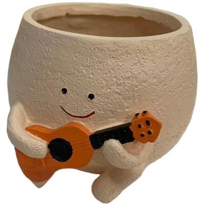 Generic Pot De Fleurs Smiley Mignon Plalnt Pour Plantes D'Intérieur, Pot De Fleurs Unique En Forme De Guitare Pour Plantes Grasses, Idée Cadeau Pour Mère - Publicité Generic Pot De Fleurs Smiley Mignon Plalnt Pour Plantes D'Intérieur, Pot De Fleurs Unique En Forme De Guitare Pour Plantes Grasses, Idée Cadeau Pour Mère - Publicité