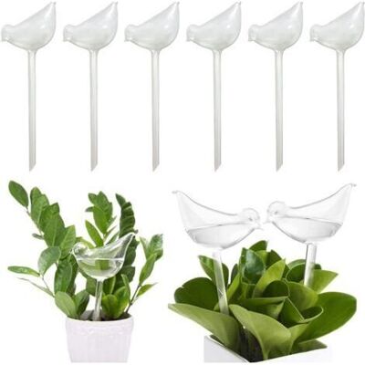 SCORPIO 6 Pièces Boules D'Arrosage, Bulbes En Verre Auto-arrosants, Arrosage Automatique Pour Plantes En Pot D'Intérieur Et D'Extérieur, Oiseau En Verre Transparent - Publicité SCORPIO 6 Pièces Boules D'Arrosage, Bulbes En Verre Auto-arrosants, Arrosage Automatique Pour Plantes En Pot D'Intérieur Et D'Extérieur, Oiseau En Verre Transparent - Publicité