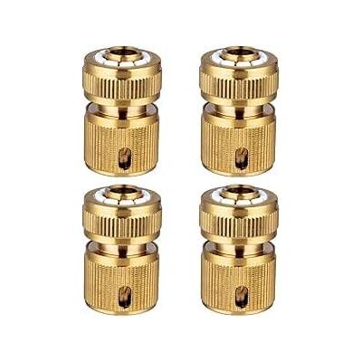 GRASSLIN Lot De 4 Raccords, Connecteur Rapide, Laiton, Tuyau Arrosage, Jardin, 13 Mm - Publicité GRASSLIN Lot De 4 Raccords, Connecteur Rapide, Laiton, Tuyau Arrosage, Jardin, 13 Mm - Publicité