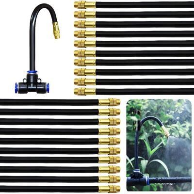 URSUS Buse Brumisateur, 20 Morceaux 8mm Buse Arrosage, Buse D'Atomisation En Cuivre Réglable, Convient Pour L'Irrigation Par Arrosage Pour Le Jardin De La Terrasse De La Pelouse - Publicité URSUS Buse Brumisateur, 20 Morceaux 8mm Buse Arrosage, Buse D'Atomisation En Cuivre Réglable, Convient Pour L'Irrigation Par Arrosage Pour Le Jardin De La Terrasse De La Pelouse - Publicité