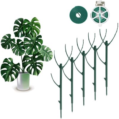 Generic 5 Pièces Tuteurs Pour Plantes De Jardin, Piquets De Support Pour Plantes Grimpantes, Amovibles Et Empilables, Tuteur Monstera Avec Attaches De Jardin - Publicité Generic 5 Pièces Tuteurs Pour Plantes De Jardin, Piquets De Support Pour Plantes Grimpantes, Amovibles Et Empilables, Tuteur Monstera Avec Attaches De Jardin - Publicité