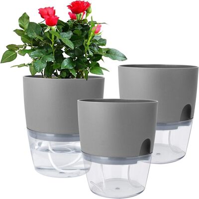 Generic 3 Pcspot À Herbes Avec Système D'Arrosage Automatique, Pot De Fleurs Transparent Avec Niveau D'Eau Visuel Pour Plantes D'Intérieur Et D'Extérieur - Publicité Generic 3 Pcspot À Herbes Avec Système D'Arrosage Automatique, Pot De Fleurs Transparent Avec Niveau D'Eau Visuel Pour Plantes D'Intérieur Et D'Extérieur - Publicité
