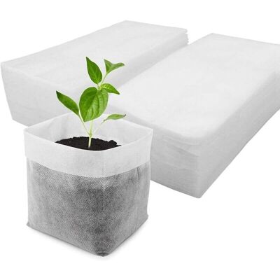 OEM Lot De 200 Sacs De Culture Non Tissés Biodégradables Pour Plantes, Légumes, Fleurs, Fruits, Arbres, Plantation, Transplantation Pour La Maison Et Le Jardin (200, 12 X 15 Cm) - Publicité OEM Lot De 200 Sacs De Culture Non Tissés Biodégradables Pour Plantes, Légumes, Fleurs, Fruits, Arbres, Plantation, Transplantation Pour La Maison Et Le Jardin (200, 12 X 15 Cm) - Publicité