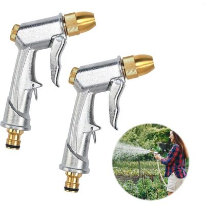 Generic 2 Buses De Tuyau D'Arrosage Résistantes 100 % Résistantes, Pistolet Pulvérisateur, Pistolet À Eau De Jardin, Pistolet Pulvérisateur En Métal - Publicité Generic 2 Buses De Tuyau D'Arrosage Résistantes 100 % Résistantes, Pistolet Pulvérisateur, Pistolet À Eau De Jardin, Pistolet Pulvérisateur En Métal - Publicité