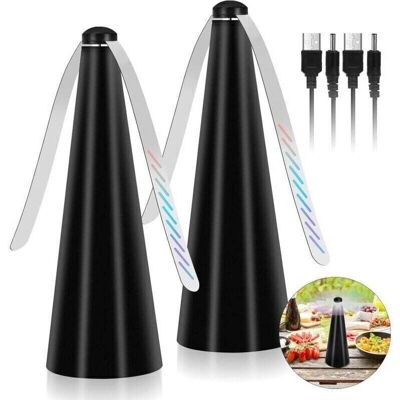 Scotch Ventilateur Anti-moustiques, 2pc Répulsif À Pales Pour Insecte, Repellent Moustique Fan Pour Éloigner Les Mouches Et Les Insectes De La Nourriture, Pour Maison Dîner, Pique-nique Et B - Publicité Scotch Ventilateur Anti-moustiques, 2pc Répulsif À Pales Pour Insecte, Repellent Moustique Fan Pour Éloigner Les Mouches Et Les Insectes De La Nourriture, Pour Maison Dîner, Pique-nique Et B - Publicité