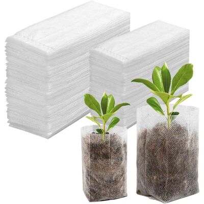 Melissa 100pcs Sacs De Plantes, Sac De Culture De Semis, Sac Biodegradable Non-tissé, Sacs De Pépinière, Sac De Plante En Tissu Dégradable Pour Semis Et Plantes (15ⅹ23cm+20ⅹ28cm) - Publicité Melissa 100pcs Sacs De Plantes, Sac De Culture De Semis, Sac Biodegradable Non-tissé, Sacs De Pépinière, Sac De Plante En Tissu Dégradable Pour Semis Et Plantes (15ⅹ23cm+20ⅹ28cm) - Publicité