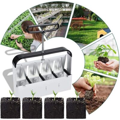 OEM Bloqueur De Sol Manuel, 5.2 X 5.2 X 6 Cm Presse Motte Pour Semis Outil De Blocage De Terre Manuel Bouchon De Sol Manuel Set Outil De Blocage Du Sol Pour Les Graines Pour Planter, Serre-crezuo - Publicité OEM Bloqueur De Sol Manuel, 5.2 X 5.2 X 6 Cm Presse Motte Pour Semis Outil De Blocage De Terre Manuel Bouchon De Sol Manuel Set Outil De Blocage Du Sol Pour Les Graines Pour Planter, Serre-crezuo - Publicité