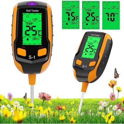 Vision Testeur De Ph Du Sol, Humidimètre 4 En 1 Pour Plantes D'Intérieur, Testeur D'Eau Pour Plantes, Ph Du Sol, Humidité, Lumière, Température, Pour Jardin Et Plantes En Pot - Publicité Vision Testeur De Ph Du Sol, Humidimètre 4 En 1 Pour Plantes D'Intérieur, Testeur D'Eau Pour Plantes, Ph Du Sol, Humidité, Lumière, Température, Pour Jardin Et Plantes En Pot - Publicité
