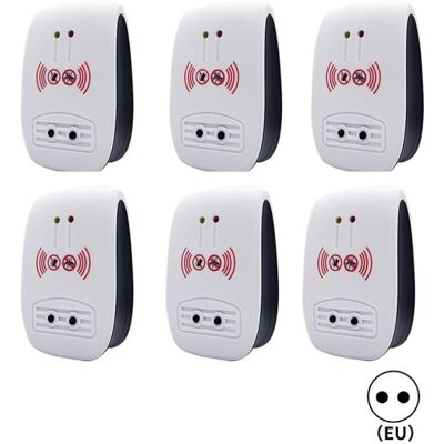 XISRENS 6 Packs Répulsif Ultrasons, Intérieur Electronique Ultrasonic Pest Repeller Pour Insectes, Moustiques, Souris, Fourmis, Cafards - (mise À Niveau, Prise Standard Européenne) - Publicité XISRENS 6 Packs Répulsif Ultrasons, Intérieur Electronique Ultrasonic Pest Repeller Pour Insectes, Moustiques, Souris, Fourmis, Cafards - (mise À Niveau, Prise Standard Européenne) - Publicité