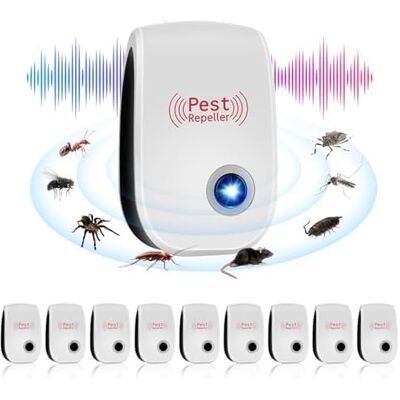 RYTTGOP Répulsif À Insectes D'Intérieur Enfichable, Souris Ultrasons Et Lampe Torche Led, Repousse Efficacement Les Moustiques, Fourmis, Cafards Autres Parasites - - Publicité RYTTGOP Répulsif À Insectes D'Intérieur Enfichable, Souris Ultrasons Et Lampe Torche Led, Repousse Efficacement Les Moustiques, Fourmis, Cafards Autres Parasites - - Publicité
