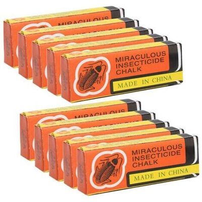 KOMIRO Lot De 10 Répulsifs Anti-cafards Magic Dust Free Chalk Pour Cafards Fourmis - Publicité KOMIRO Lot De 10 Répulsifs Anti-cafards Magic Dust Free Chalk Pour Cafards Fourmis - Publicité