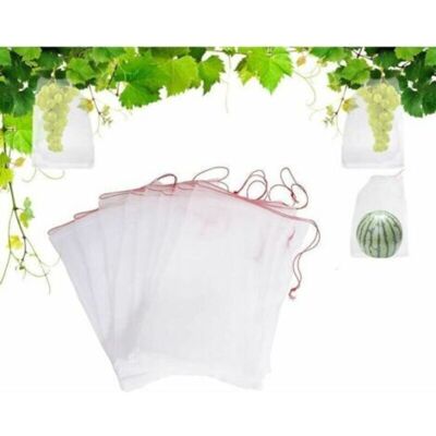URSUS Lot De 100 Sacs En Filet Anti-insectes,filet De Jardin Protection En Nylon,sac Protection Fruits Et Plantes Réutilisables,sachet Pour Raisin Anti-oiseaux Avec Cordon De Serrage 15 X 10cm - Publicité URSUS Lot De 100 Sacs En Filet Anti-insectes,filet De Jardin Protection En Nylon,sac Protection Fruits Et Plantes Réutilisables,sachet Pour Raisin Anti-oiseaux Avec Cordon De Serrage 15 X 10cm - Publicité